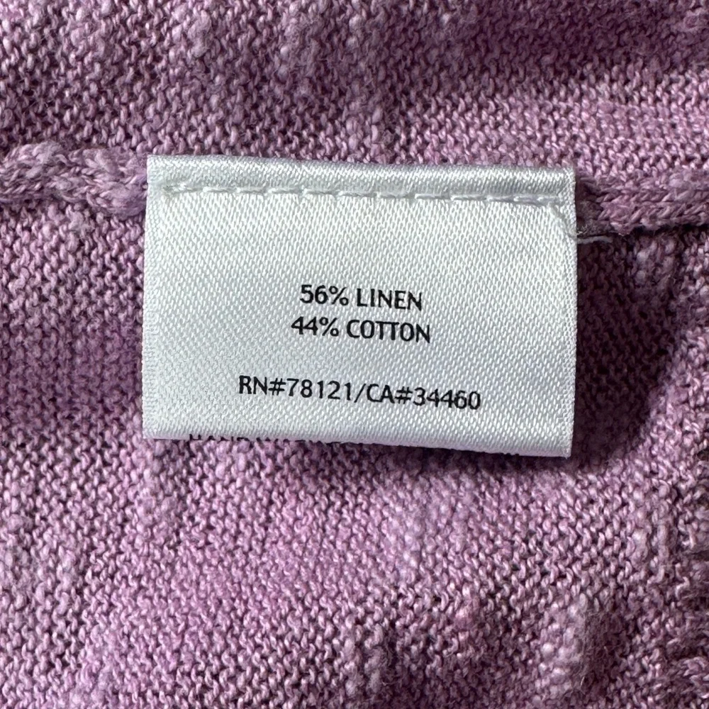 Eileen Fisher Linen Cotton Open Cardigan size PM